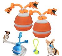 mondpfote Interactive Smart Rolling Pet Ball, Moving Dog Toy, Interactive Dog Toys, Usb Rechargeable Durable Chew-Proof Design With 3 Smart Modes Eep Your Dog Calm, Engaged & Satisfied (Orange,2PCS)
