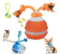 mondpfote Interactive Smart Rolling Pet Ball, Moving Dog Toy, Interactive Dog Toys, Usb Rechargeable Durable Chew-Proof Design With 3 Smart Modes Eep Your Dog Calm, Engaged & Satisfied (Orange,1PC)