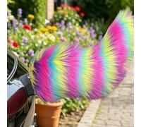 mondpfote Remote Control Electric Car Tail,Cute Fuzzy Wagging Moving Tail for Car Exterior Decoration,Handmade Rechargeable Auto Trunk Charm,Cosplay Accessory (21)