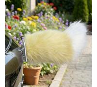 mondpfote Remote Control Electric Car Tail,Cute Fuzzy Wagging Moving Tail for Car Exterior Decoration,Handmade Rechargeable Auto Trunk Charm,Cosplay Accessory (03)