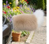mondpfote Remote Control Electric Car Tail,Cute Fuzzy Wagging Moving Tail for Car Exterior Decoration,Handmade Rechargeable Auto Trunk Charm,Cosplay Accessory (04)