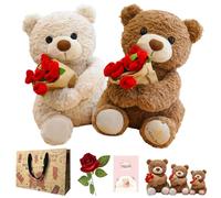 mondpfote Valentines Teddy Bear,25/30/40cm Plush Bear,Soft I Love You Gifts for Her&Him,Romantic Girlfriend Gifts,Cute Teddy Bear for Valentine's Day,Anniversary & Bedroom Decor (color,40CM)