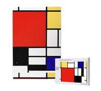 Mondrian,1000 Pieces Adults Puzzle Game Challenging Puzzles,Jigsaw Puzzles