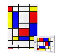 Mondrian,1000 Pieces Adults Puzzle Game Challenging Puzzles,Jigsaw Puzzles