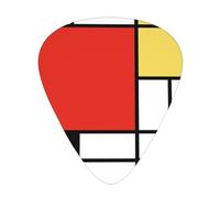 Mondrian,12 Pcs Guitar Pick,3 Different Thickness Plectrums for Acoustic Guitar Bass Ukulele (0.46mm 0.96mm 0.71mm)