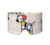 Mondrian abstractionism Small Animal Unisex Side Sleeping Headband, Sleeping Eye Mask and Ear Muffs, (26.8 * 4.3 inches), Indoor and Outdoor Travel Yoga Adjustable Comfort Eye and Ear Muffs,