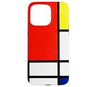 Mondrian Composition with Red, Yellow, Blue, and Black Case for iPhone 15 Pro Max