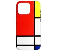 Mondrian Composition with Red, Yellow, Blue, and Black Case for iPhone 16 Pro