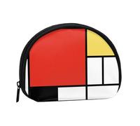 Mondrian, Women's Storage Bag Shell Makeup Bag Small Coin Purse Shell Change Pouch