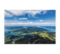 Mondsee and Attersee seen from the Schafbergspitze，Jigsaw Puzzles 1000 Piece, Teens Boys Girls Puzzles Sturdy Tight Fitting Pieces,Letters On Back for Ideal Challenging And Gift（50x70cm）-AJ67