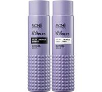 MONÉ Professional Blonde Shampoo and Conditioner Set, Not Purple, 2x300 ml | Bleached or blonde hair, natural and dyed. Keeps colour bright, softens. Clear formula, no violet pigment, no toning effect.