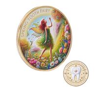 Moneda Conmemorativa Del De Los Dientes - Moneda Metálica Conmemorativa La Pérdida De Dientes Infantiles | Medallón Coleccionable Portátil Conmemorativo De Crecimiento Niños Y Niñas