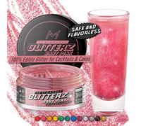 MONÉGASQUE Baby Pink Edible Glitter for Drinks 10g - Edible Glitter for Cakes Decorations & Cocktails - Food Colouring Dust & Shimmer for Drinks - Cocktail & Pink Drink Shimmer Spray