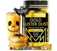 MONÉGASQUE Gold Edible Glitter for Drinks 15g - Edible Glitter for Cakes - Halloween Cake Decorations Food Spray - Gold Luster Dust for Drinks & Cocktail - Drink Shimmer, Cocktails, & Cake Lustre Dust