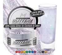 MONÉGASQUE Iridescent Edible Glitter for Drinks 10g - Cocktail Shimmer for Drinks - Cake Decorations Food Paint & Drink Shimmer Powder - Edible Glitter for Cakes - Valentines Sprinkles Spray Dust Cake