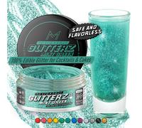 MONÉGASQUE Mint Green Edible Glitter for Drinks 10g - Edible Glitter for Cakes & Cocktails - Green Drink Shimmer & Mothers Day Cake Decorations - Spray Dust for Cocktail, Champagne, & Beverages