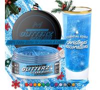 MONÉGASQUE Ocean Blue Edible Glitter for Drinks 10g - Blue Christmas Cake Decorations & Cocktail Drink Shimmer Powder - Edible Glitter for Cakes & Cocktails - Spray Dust Cakes for Food Decorating