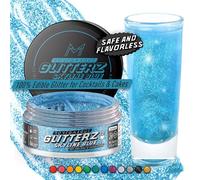 MONÉGASQUE Skyline Blue Edible Glitter for Drinks 10g - Cocktail Shimmer for Drinks - Cake Decorations & Drink Shimmer Powder - Edible Glitter for Cakes - Blue Cake Topper Sprinkles Spray