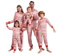 MoneRffi Christmas Pajamas for Family, Matching Christmas Pyjamas for Family, Christmas Pjs Family Set, Nightwear Xmas Pyjamas for Women Men Kids Baby(M,Dad)