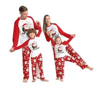 MoneRffi Christmas Pajamas for Family,Matching Family Christmas Pyjamas Set,Matching Xmas PJs for Couples Women Men Kids Baby(Pyjamas-48,Kids,3 Years)
