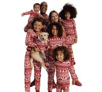 MoneRffi Christmas Pajamas for Family,Matching Family Christmas Pyjamas Set,Matching Xmas PJs for Couples Women Men Kids Baby(Pajamas-39,Kids,12 Years)