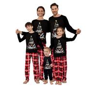 MoneRffi Christmas Pajamas for Family,Matching Family Christmas Pyjamas Set,Matching Xmas PJs for Couples Women Men Kids Baby(Pyjamas-51,Baby,0-3 Months)