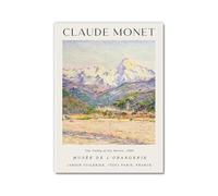 Monet Aesthetics Picture Claude Monet Posters Vintage Impressionist Wall Art Canvas Prints Nature Landscape Painting Living Room Home Decor (SKU14,11x14inch=(28x35cm),Unframed)
