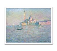 Monet Claude The Church San Giorgio Maggiore Venice Art Print Framed Poster Wall Decor 12x16 inch