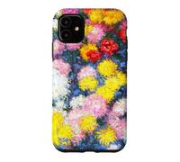 Monet Colourful Garden Chrysanthemums Classic Floral Art Case for iPhone 11