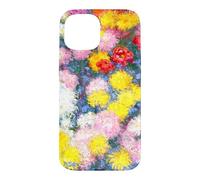 Monet Colourful Garden Chrysanthemums Classic Floral Art Case for iPhone 15