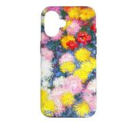 Monet Colourful Garden Chrysanthemums Classic Floral Art Case for iPhone 16