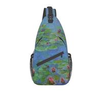Monet Impressionism-15 Monet Impressionism Sling Backpack Chest Bag Crossbody Shoulder Bag Gym Cycling Travel Hiking Daypack for Men Women