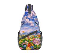 Monet Impressionism-4 Monet Impressionism Sling Backpack Chest Bag Crossbody Shoulder Bag Gym Cycling Travel Hiking Daypack for Men Women