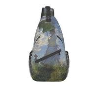 Monet Impressionism-5 Monet Impressionism Sling Backpack Chest Bag Crossbody Shoulder Bag Gym Cycling Travel Hiking Daypack for Men Women