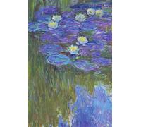 Monet Journal #1: Cool Artist Gifts - Nympheas en Fleur Claude Monet Notebook Journal To Write In 6x9" 150 Lined Pages