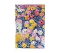 Monet’s Chrysanthemums Midi Unlined Hardback Journal (Elastic Band Closure)