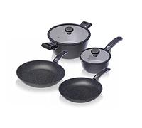 Moneta Essential Pots & Pans Set, Aluminum, Black, 24 cm