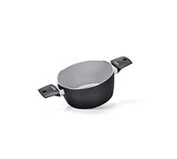 Moneta Futura Saucepan Ø20 cm, Natural FineGres Non-Stick Coating, Also Suitable for Induction Hobs, 100% Made in Italy