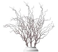 Monetais 3Pcs Branches for Vase, 47.2 Inch Antler Shaped Plastic Willow Branches Artificial Decorative Twigs for Flower Arrangement Willow