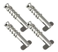 Monetais 4Pcs Bimini Top Pins, 316 Stainless Steel Boat Bimini Top Hardware Pins, Quick Release Bolts, Yacht Accessories Quick Pin Lock