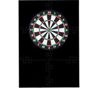 Monetais Dartboard Wall Protector 40.9x28 Inch Assembly EVA Dartboard Stand Portable Decorative Backboard for Clubs Game Rooms Family Lounges, Surround