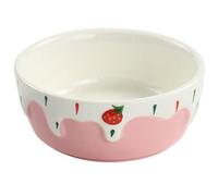 Monetais Guinea Pig Food Bowl, 3.5x1.4 Inch Cartoon Pattern Ceramic Guinea Pig Bowl, Non Slip Hamster Food, Easy to Clean Rabbit Water for Rabbit Gerbil