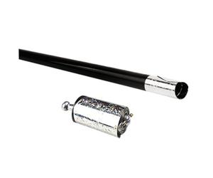 Monetais Metal Appearing Cane Trick Prop Telescopic Trick Wand Stretchable Extendable Out Props Pocket Staff Black, Bo Staff