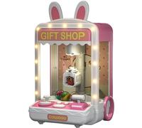 Monetais Mini Claw Machine Adjustable Sounds and Music Kids Claw Machine with Mini Plush ＆ Capsule Toys Game Vending Birthday for Girls Style 2, For Kids