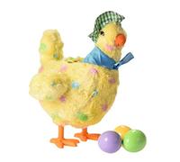 Monetais Plush Chicken Laying Eggs Toy Electric Plush Stuffed Animal Lay Eggs Musical Chicken for Kids hen laying toy