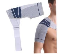 Monetais Shoulder Brace for Men Women, Adjustable Breathable Shoulder Compression Sleeve for Torn Rotator Cuff Pain Relief, Strains Dislocation Prevention, L/XL Brace