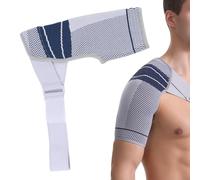 Monetais Shoulder Brace for Men Women, Adjustable Breathable Shoulder Compression Sleeve for Torn Rotator Cuff Pain Relief, Strains Dislocation Prevention, S/M Brace