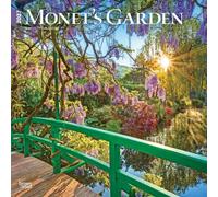 Monet's Garden 2027 12 X 24 Inch (Hanging) Monthly Square Wall Calendar Plastic-Free