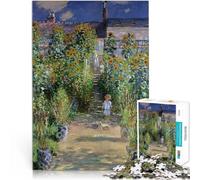 Monets garden at Veetheui1000 Piece Jigsaw Puzzles for Adults Jigsaw Fun Games for is ideal as a gift for the whole family 38x26cm