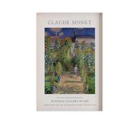 Monet's Garden at Vétheuil Poster, Landscape Home Decor Painting, Modern Wall Art (1) Canvas Poster Wall Art Decor Print Picture Paintings for Living Room Bedroom Decoration 20x30inch(50x75cm)